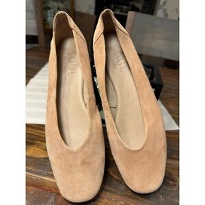 Soul Naturalizer LEYLA Women's Tan Suede Ballet Flats Size 10M